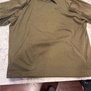 Like New Mens Nike Dri Fit Green Hoodie Size XXL